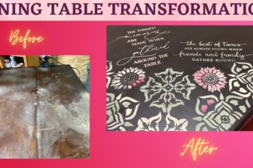 An Amazing Transformation  From An Old Dining Table Set To A French Country Look