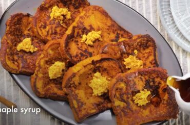 Pumpkin Eggnog French Toast