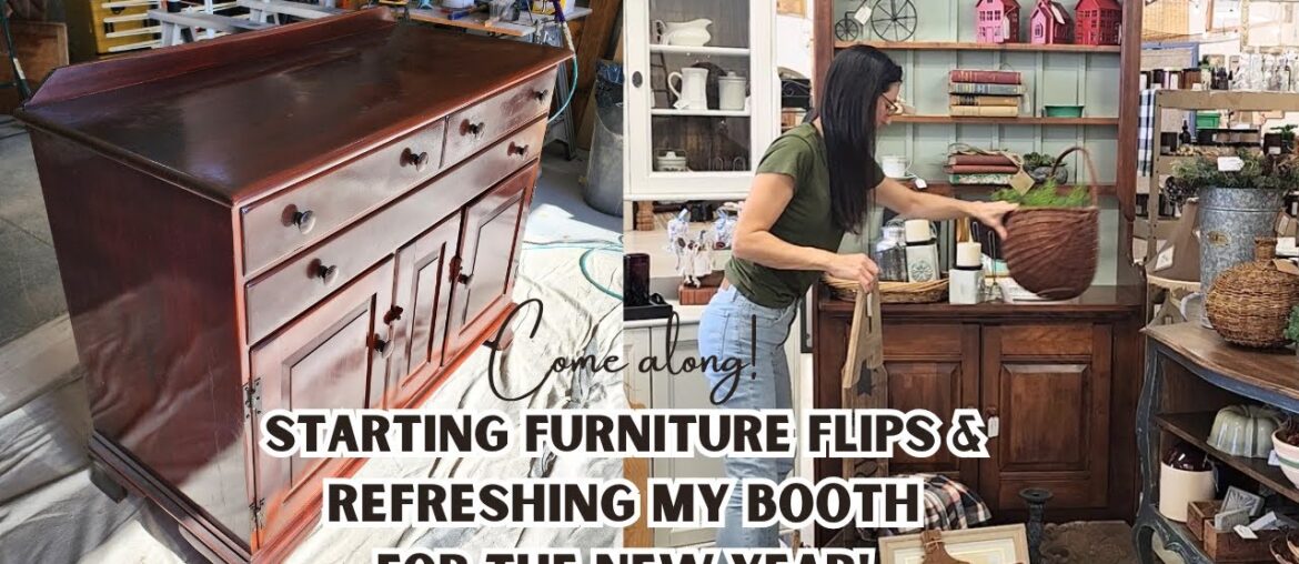 Working On All The Things: Starting A Furniture Makeover & Resetting My Booth for The New Year
