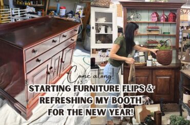 Working On All The Things: Starting A Furniture Makeover & Resetting My Booth for The New Year