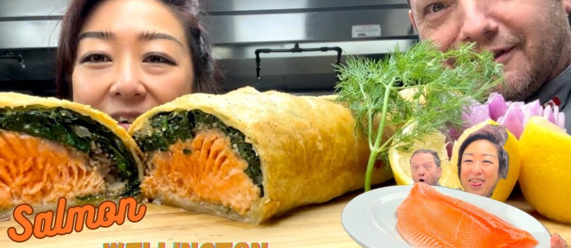 Super flakey salmon Wellington en croute (easier than beef Wellington) Super flakey salmon Wellington en croute (easier than beef Wellington)