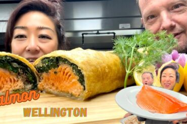 Super flakey salmon Wellington en croute  (easier than beef Wellington)
