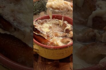 French onion soup. Full recipe in the description