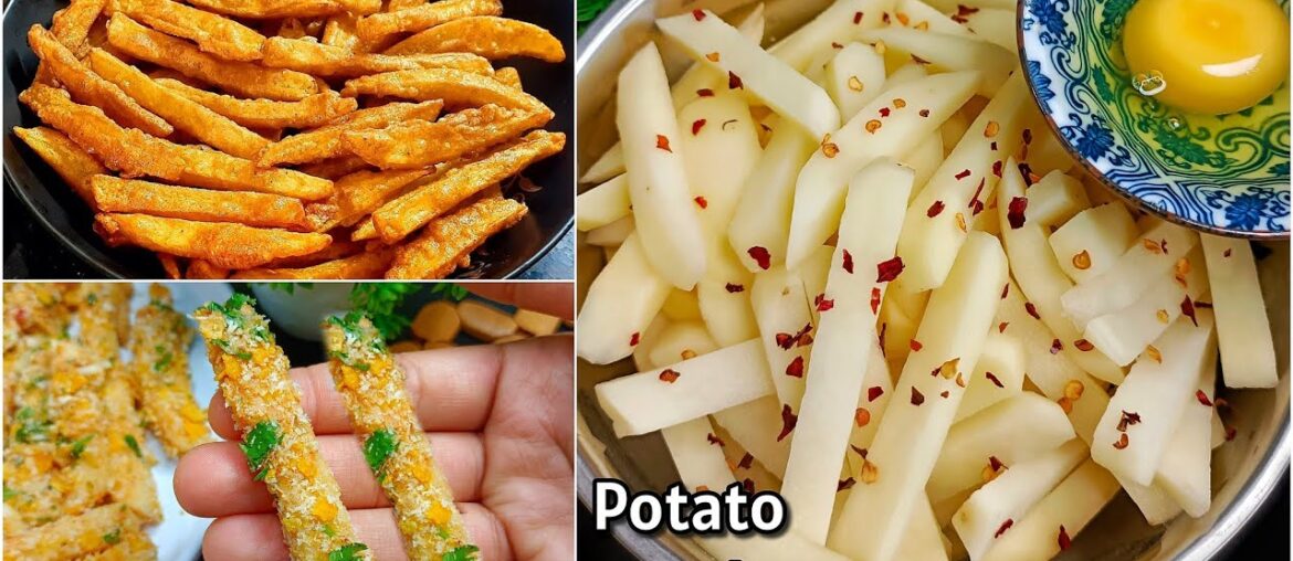 2 Minutes Potato Snacks | Egg French Fries Recipe | New Recipe | Potato French Fries/Snacks Recipes