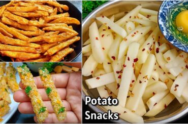 2 Minutes Potato Snacks | Egg French Fries Recipe | New Recipe | Potato French Fries/Snacks Recipes