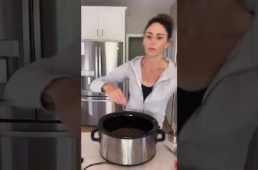 This dump-and-go Crockpot French Dip Sandwich recipe couldn’t be easier to throw together! #crockpot