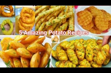 5 Amazing Potato Recipes!! Collections ! Delicious and Easy ! Potato Snack , French Fries