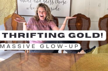 Thrifting Gold: Transforming a Vintage Dining Table into a Modern Masterpiece