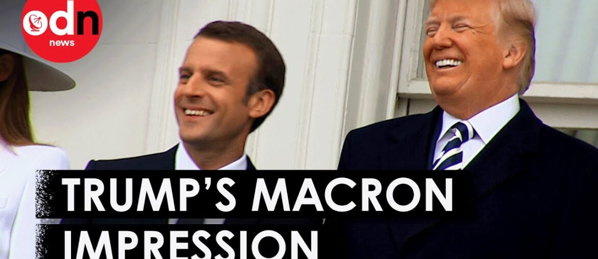 Trump Does An Impression of French President Macron