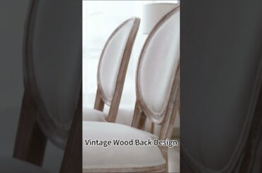 COLAMY Classic French Style Foam Dining Chair