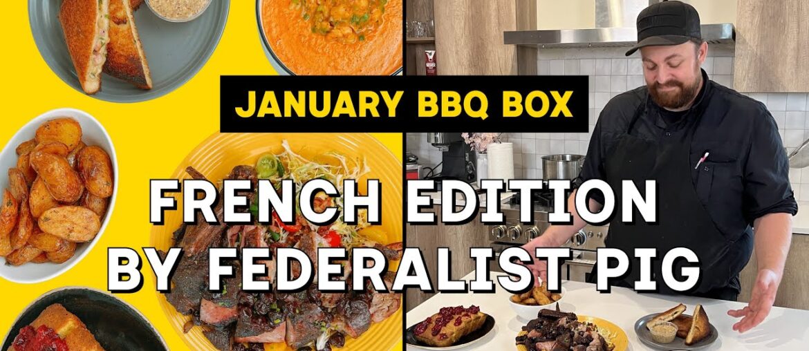Federalist Pig Monthly BBQ Box Membership Tasting Menu # 29 - French Inspired, January 2024