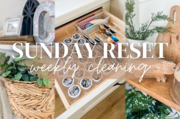 SUNDAY RESET // WEEKLY CLEANING // MEAL PLAN, CLEAN AND COOK WITH ME // CHARLOTTE GROVE FARMHOUSE