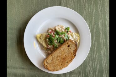 French Omelette with Oregon Bay Shrimp and Snow Peas, Ep 304