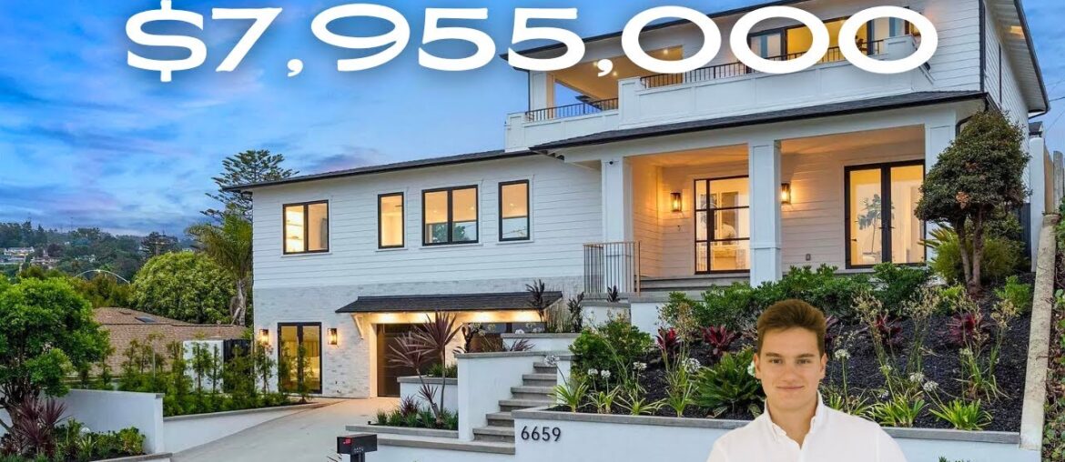 Touring a $7,955,000 New Construction Mansion in La Jolla, CA | Full House Tour Touring a $7,955,000 New Construction Mansion in La Jolla, CA | Full House Tour