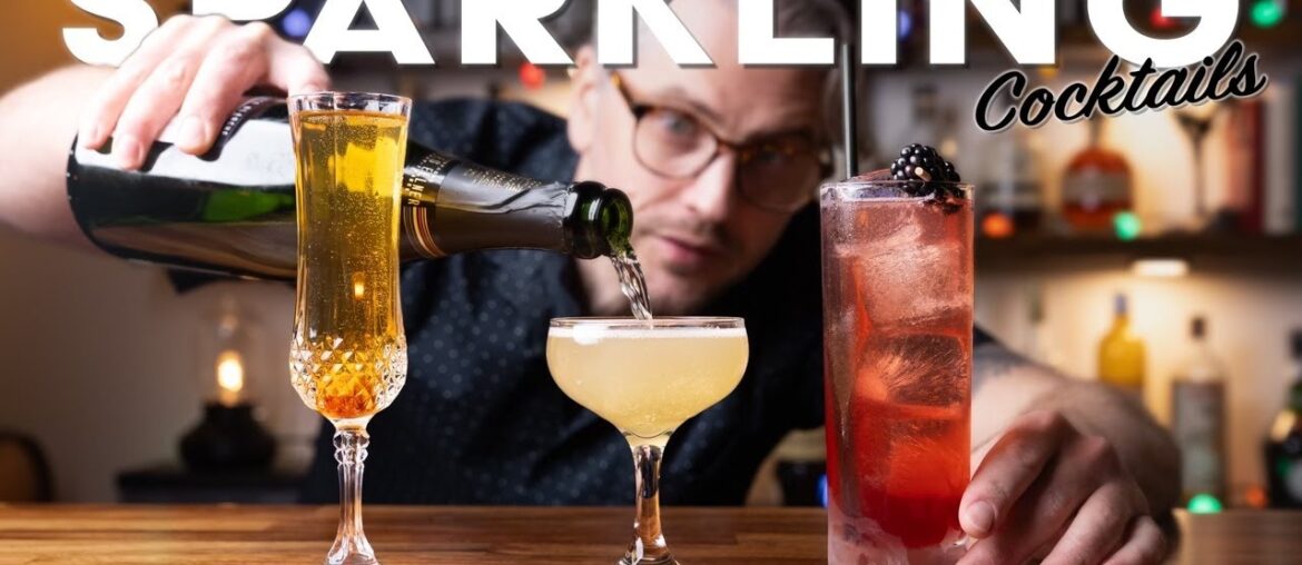 3 celebratory SPARKLING cocktails to jazz up your bubbly!