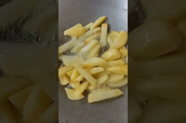 Frying Potatoes/ this is better than you buy French Fries/ #viral #trending #asmr