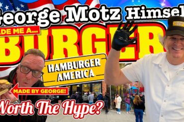 George Motz HIMSELF made me a BURGER at HAMBURGER AMERICA! Was this VIRAL SENSATION WORTH the HYPE?