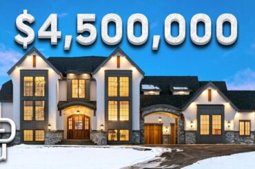 Inside a $4.5M Modern French Mansion in Calgary, Canada! | Propertygrams House Tour