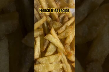 French fries recipe/how to make French fries at home #frenchfriesrecipeathome #frenchfries #cooking