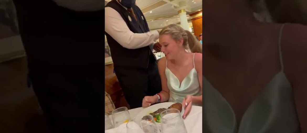 I CANNOT believe our head waiter did this on our cruise!!!!