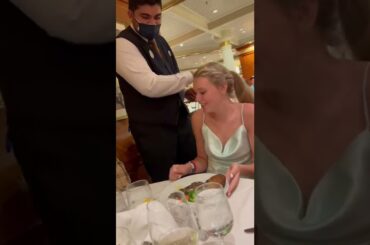 I CANNOT believe our head waiter did this on our cruise!!!!