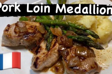 Super Juicy Pork Tenderloins Medallions. Best French Pan Fried Recipe.