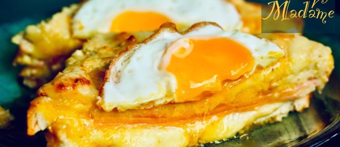 Croque Madame | French Recipe for cheese and ham sandwich with egg! Croque Madame | French Recipe for cheese and ham sandwich with egg!