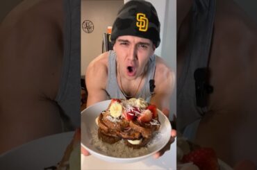 THE MOST DELICIOUS PROTEIN FRENCH TOAST!!! #shorts #foodie #protein