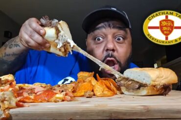 French Dip Sandwich & Meaty Kuzola Pizza Savory Delights