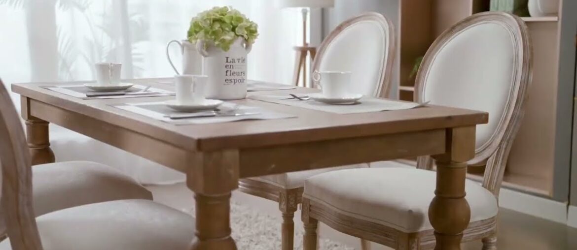 COLAMY Classic French Style Foam Dining Chair COLAMY Classic French Style Foam Dining Chair