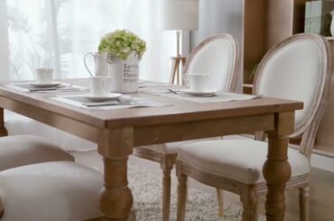 COLAMY Classic French Style Foam Dining Chair