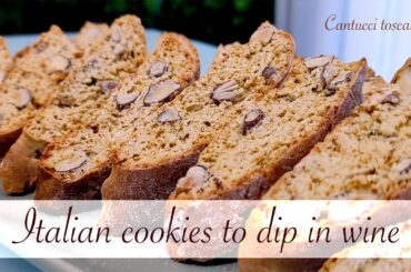 ITALIAN NO-BUTTER COOKIES (to dip in wine) - CANTUCCI toscani