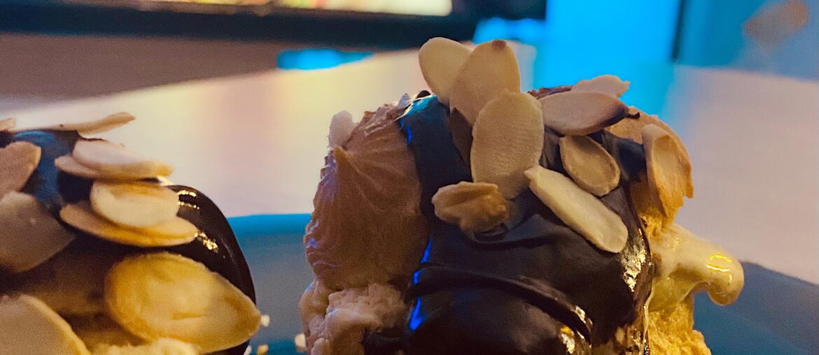 Des profiteroles devant un JDG