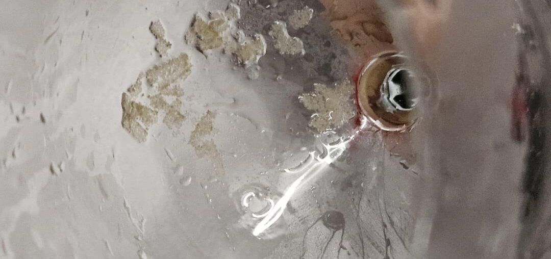 Weird crystals white wine