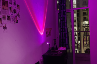 Pink Apartment Room in Delhi, India [1536 x 2048]