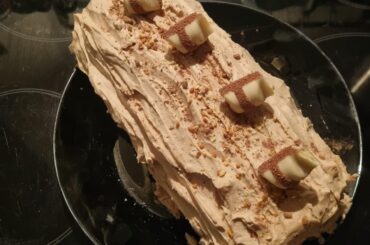 Bûche kinder pour le nouvel an.