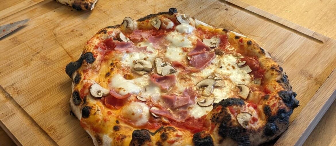 2ème essai du four à pizza