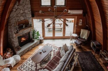 Arched cabin by the Sandy River, Sandy, Clackamas County, Oregon [1440x1800]