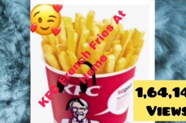 KFC Spicy French Fries Recipe At Home by HCWF - Original Spicy Fries