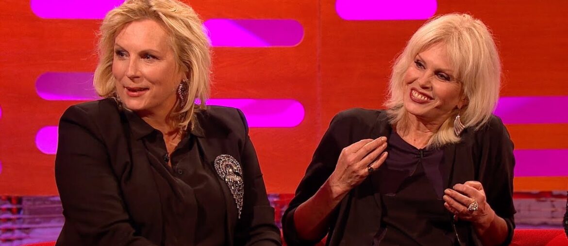 Jennifer Saunders and Joanna Lumley’s awkward first meeting – The Graham Norton Show – BBC One Jennifer Saunders and Joanna Lumley's awkward first meeting - The Graham Norton Show - BBC One