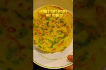 Salty French crepes with veggies #healthy #delicious #salty #frenchcrepes #veggies
