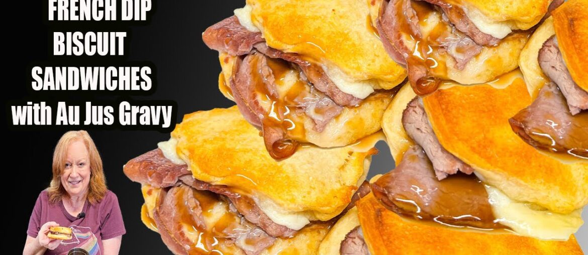 FRENCH DIP BISCUIT SANDWICH 5 INGREDIENT MEAL IDEA FRENCH DIP BISCUIT SANDWICH 5 INGREDIENT MEAL IDEA