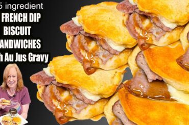 FRENCH DIP BISCUIT SANDWICH 5 INGREDIENT MEAL IDEA