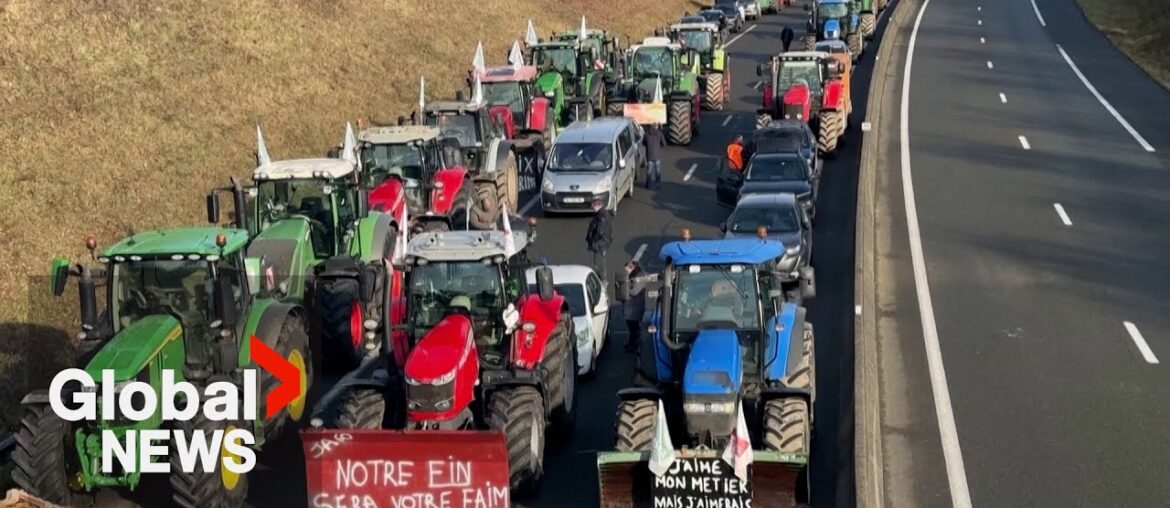 Farmer protests: Tractors block major highways across France, Belgium Farmer protests: Tractors block major highways across France, Belgium