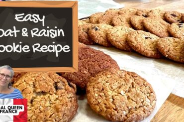 Easy Oat and Raisin Cookie Recipe - #cookie #oatmealcookie #frugalliving