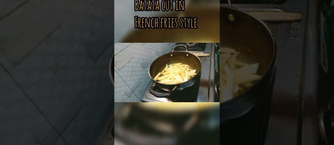 French fries style Bhaji #tiffin recipe @Hemantika507