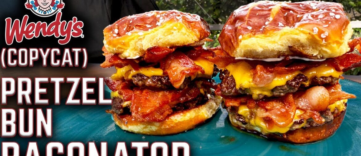 BETTER THAN WENDY’S? PRETZEL BUN BACONATOR (copycat) ON THE GRIDDLE SEMI SMASH BURGER STYLE! BETTER THAN WENDY'S? PRETZEL BUN BACONATOR (copycat) ON THE GRIDDLE SEMI SMASH BURGER STYLE!