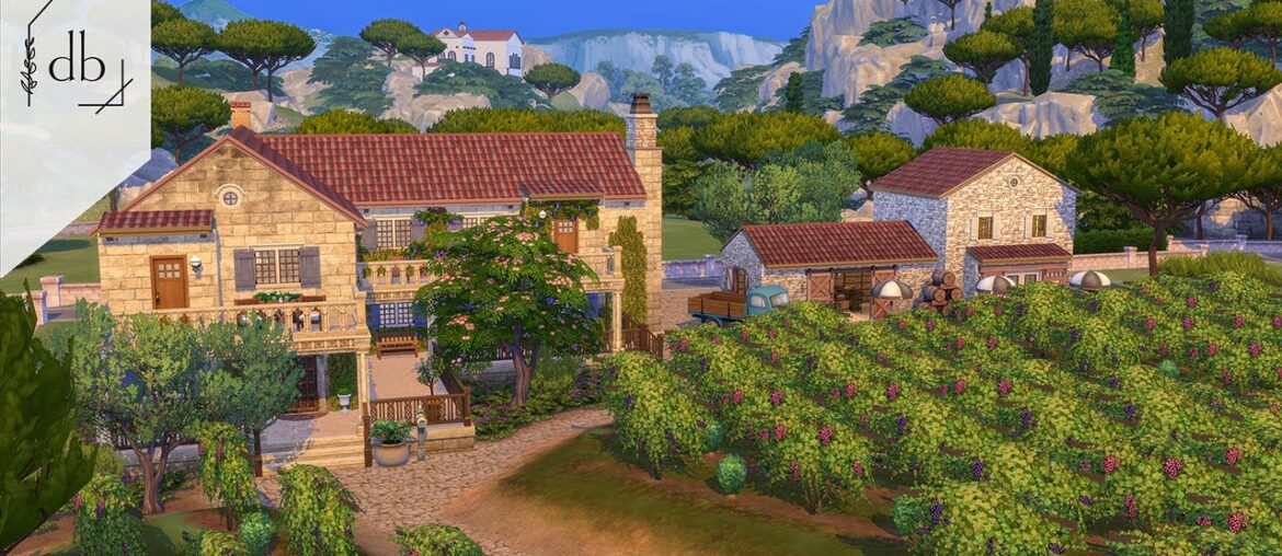 French Vineyard | The Sims 4 Speed Build