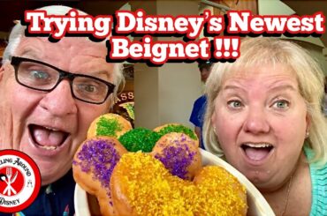 Celebrating Mardi Gras at  Disney's French Quarter Resort | DISNEY DINING | DISNEY BEIGNETS