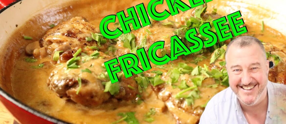 Chicken Fricassee, a Sumptuous French classic recipe Chicken Fricassee, a Sumptuous French classic recipe